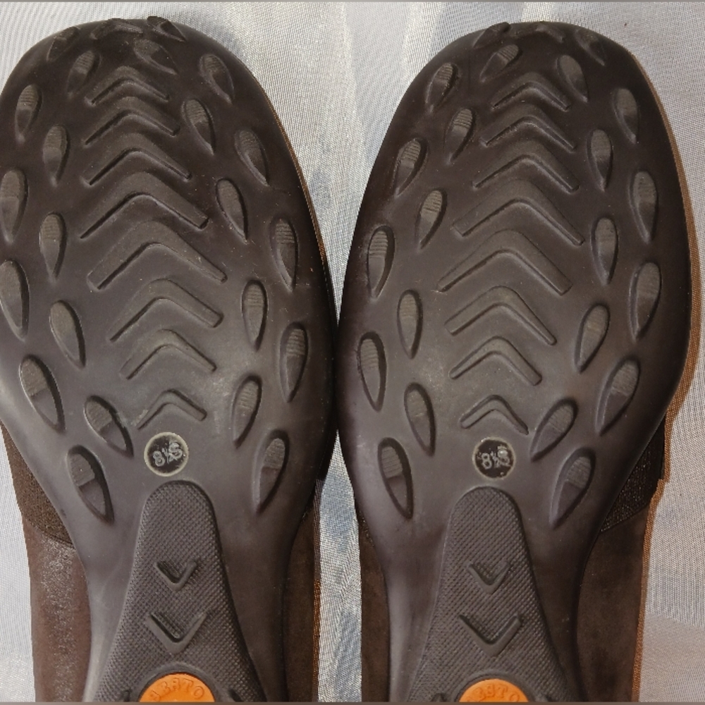 "Sesto Meucci" Elegant Brown w/ Dark Brown Women's Loafers Size 8 1/2 - Picture 10 of 11